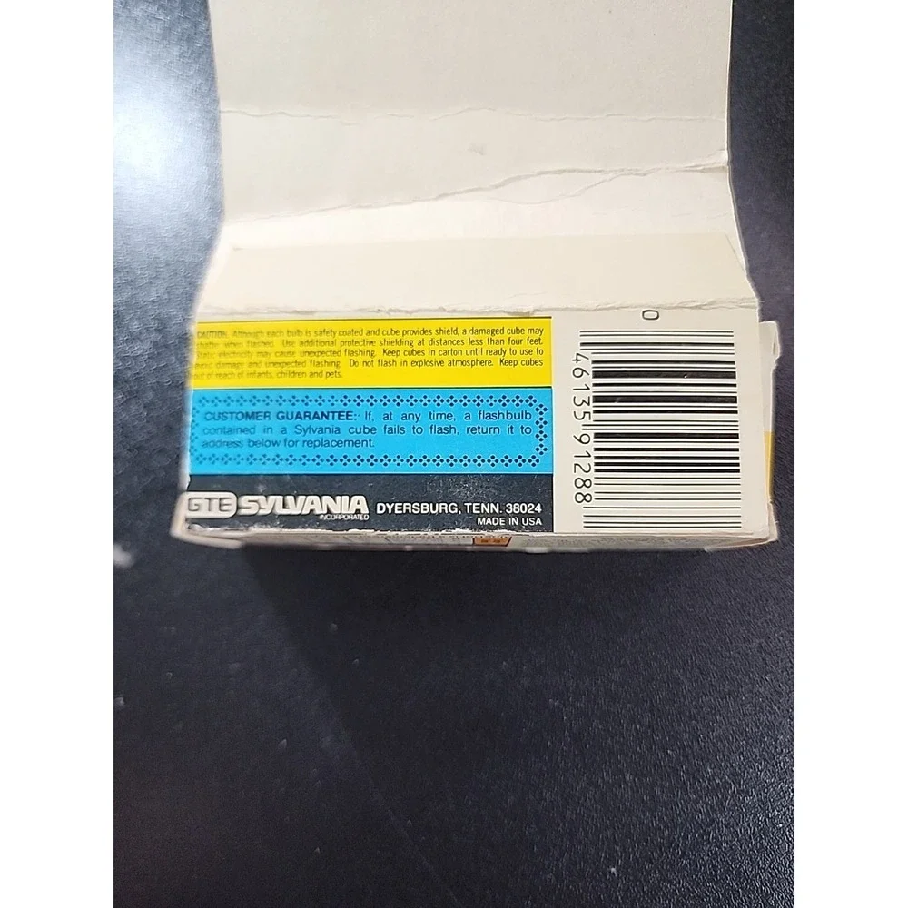 Sylvania Blue Dot Flashcubes‎ Camera Flash Cubes 3 Pack 12 Flashes NEW OLD STOCK